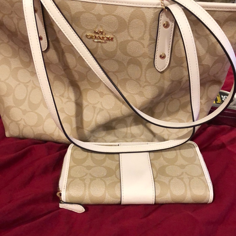 coach bag and wallet